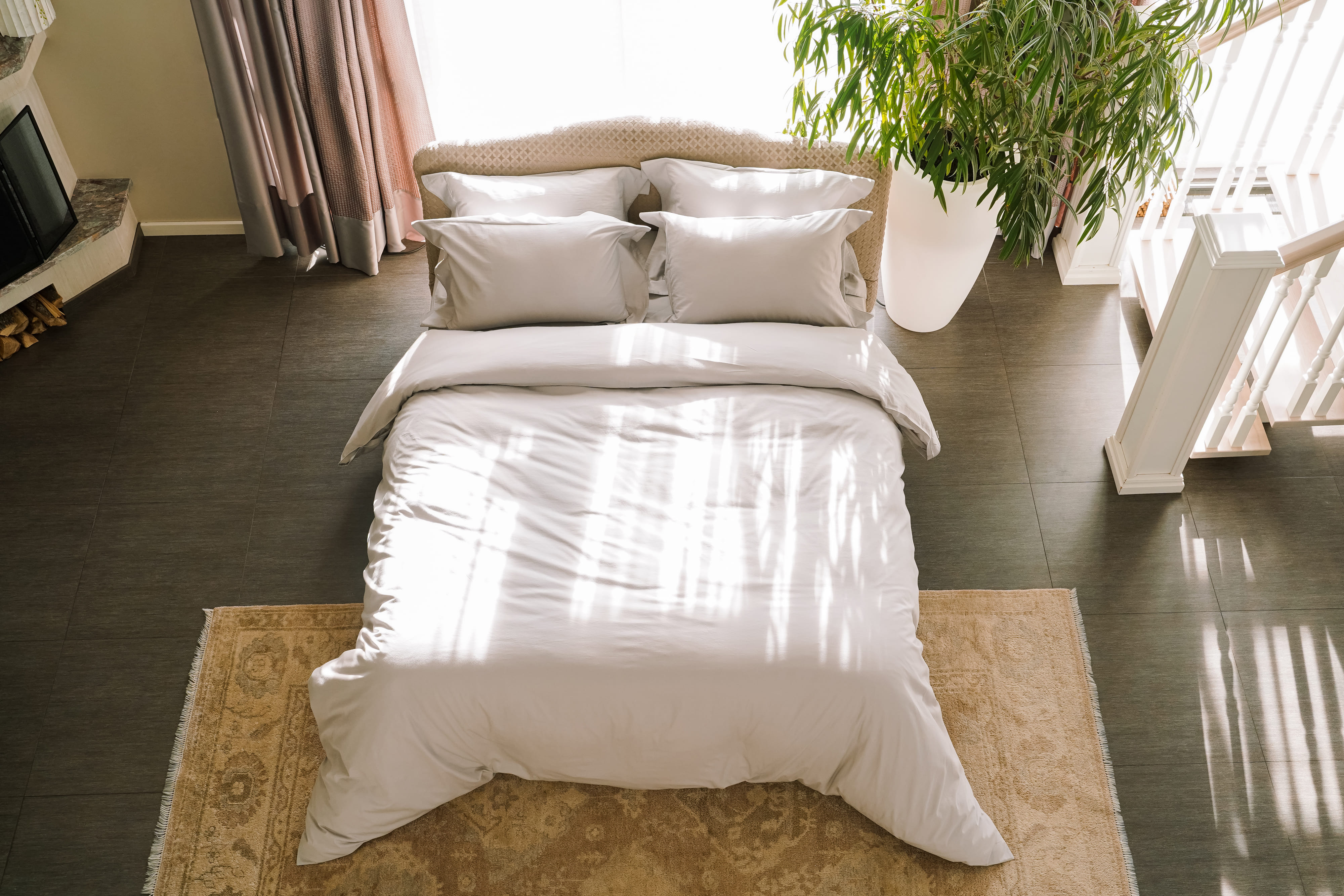 Постільна білизна washed satin light grey сатин варений світло-сірий 4
